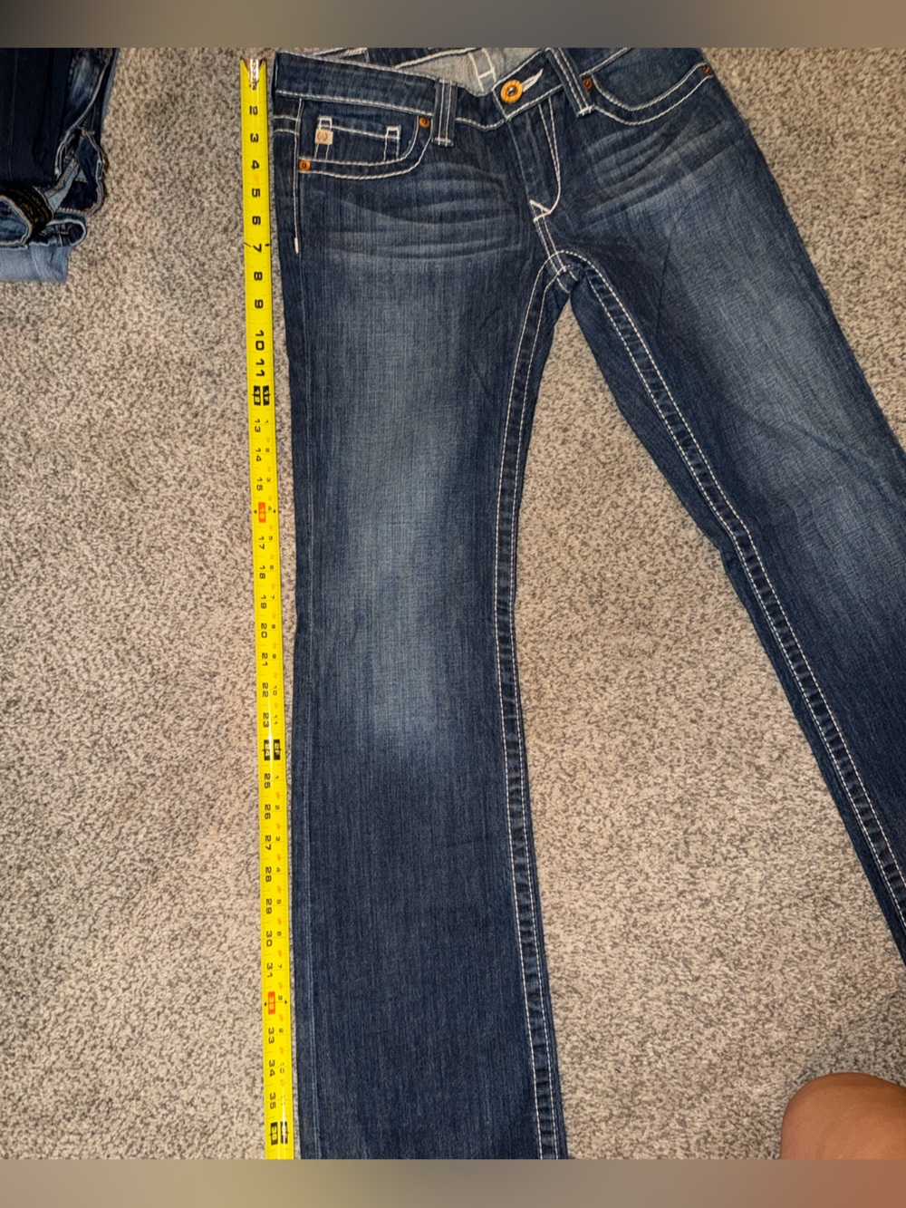 Big Star Casey Low Rise Dark Blue Slim Straight Jeans
